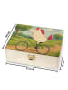 Mr. & Mrs. Panda Teebox Einhorn Radfahrer Design ohne Spruch in Weiß