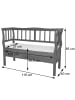 MCW Sitzbank H207 mit Staufach, Weiß, shabby