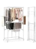 COSTWAY Klappbar Wäscheständer Alu 94 x 54 x 174 cm in Weiß