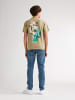 Petrol Industries T-Shirt mit Rückenprint Sol in Braun
