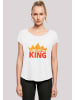 F4NT4STIC Long Cut T-Shirt Disney König der Löwen Movie Long Live The King in weiß