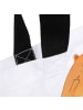 Mr. & Mrs. Panda Tote Bag Katze Frühaufsteher ohne Spruch in Weiß
