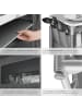 tectake Campingschrank Deluxe mit Aluminiumgestell und 6 Fächern  97 x 47,5 x 78 cm, gra
