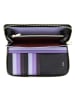 DuDu Ustica Geldbörse RFID Schutz Leder 20 cm in black-lavander