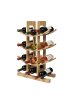 relaxdays Weinregal in Natur - (B)30 x (H)41 x (T)14,5 cm