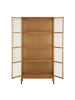 ebuy24 Vitrinenschrank Vigga Eiche 90 x 40 cm