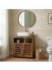 VASAGLE Waschbeckenunterschrank Hanis in Vintagebraun - (B)30 x (H)63 x (T)60 cm