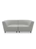 58 aufm Kessel GARTENLOUNGE Sofa 2-Sitzer Brandie 206x77x103 mit Outdoorbezug silber