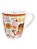 Becher Roter Rand in Bunt - 350 ml