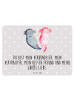 Mr. & Mrs. Panda Blechschild Axolotl Freundin mit Spruch in Grau Pastell