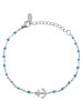 Adeliás Damen Armband aus Edelstahl 15 cm in silber
