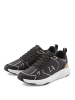 LASCANA Sneaker in schwarz/goldfarben