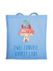 Mr. & Mrs. Panda Shopping Tasche Trennung von den Eltern mit Spruch in Sky Blue