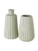 Boltze Vase Esko 2er-Set in hellgrün