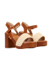 Joia Sandalen mit Absatz und Riemchen Beige