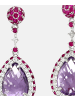Diamant L'éternel Ohrringe aus 750 Gelbgold mit Diamant mit Rubin