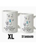 Mr. & Mrs. Panda Tasse Panda Bester Ersatzvater der Welt mit Spruch in Weiß