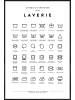 Juniqe Poster in Kunststoffrahmen "Laverie" in Schwarz & Weiß