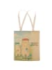 Mr. & Mrs. Panda Tote Bag Bären mit Blumenkranz Design mit Spruch in Weiß