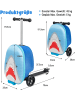 COSTWAY 2 in 1 Kofferset ab 5 Jahre in Blau