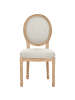 Beliani 2er-Set Esszimmerstuhl ALBANZA in Beige/Braun