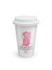 Mr. & Mrs. Panda Travel Mug Axolotl Hurra mit Spruch in Weiß