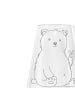 Mr. & Mrs. Panda Weinglas Eisbär Faul ohne Spruch in Transparent