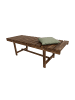 relaxdays Gartenbank in Geflammt - (B)110 x (H)35 x (T)38 cm