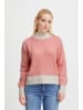 ICHI IHKAMARA LS STRIPE4 Loose fit in Calypso Coral