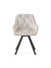 B&D Home 2er-Set: Drehstuhl DIETER in Grau - (B)56 x (H)84 x (T)61 cm