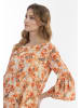 Usha Damen Bluse in Orange Hellgelb