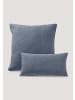 Hessnatur Musselin Kissenbezug in stahlblau