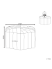 Beliani Pouf MURIETTA in Gelb - (W) 53 x (H) 29 x (L) 48 cm