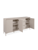 CALICOSY Sideboard NERIO in Beige - (W) 170  x (H) 87  x (L) 40  cm