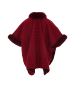 fraully Poncho in Rot