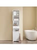 SoBuy Badezimmerschrank in Reinweiß - (W) 38 x (H) 180 x (L) 40 cm