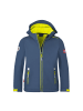 Trollkids Softshelljacke Trollfjord in mystic blue/glow green