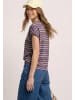 Street One Dropped Shoulder Shirt mit Streifen in Braun