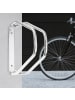 relaxdays 3 x Fahrradständer in Silber - (B)9 x (H)32,5 x (T)28,5 cm