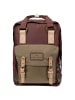 Doughnut Macaroon Jungle 16 - Rucksack 38 cm (brown) in maroon x khaki