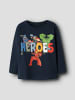 name it Langarmshirt NMMFLINT Marvel in Dunkelblau