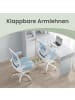 SONGMICS Bürostuhl Kime in Blau - (B)64 x (H)110 x (T)60 cm