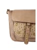 FELIPA Ledertasche Mit Nieten in Beige