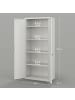 HOMCOM Aktenschrank-80L x 40B x 180H cm-Weiß