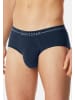 Schiesser Rio Slip / Unterhose Cotton Flex in Schwarz / blau
