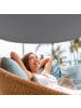 relaxdays Sonnensegel in Grau - (B)400 x (T)400 cm