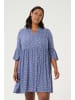 KAFFE curve Kleid KClaurena in Blue/Chalk Flower Print