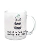 Mr. & Mrs. Panda Tee Tasse Panda Meditieren mit Spruch in Transparent