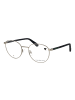 CALVIN KLEIN JEANS Unisex Brillenfassung mit Sonnenbrillen-Clip Panto Silber