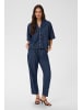 Kaffe Kurzarmhemd KAjade Loose fit in Dark Blue Chambray